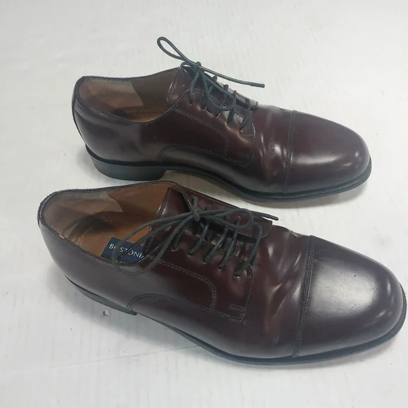 Bostonian Classic Men\'s Dress Shoes Leather Size 9W Color Burgundy. Bostonian Burgundy Wingtip Balmoral W/ Brogue Styling Size  main image 4